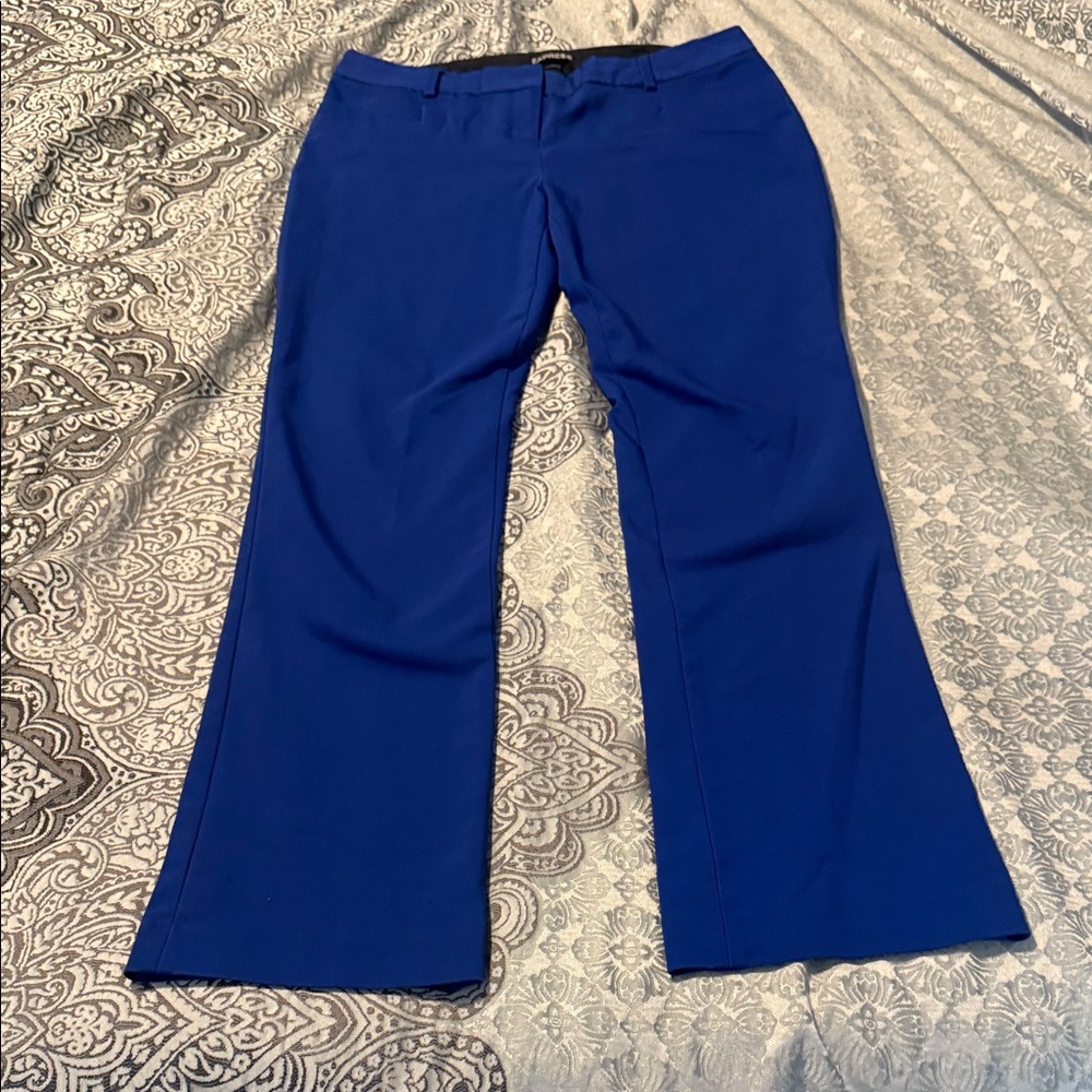 Express Royal Blue Columnist Trousers